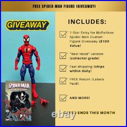 HEAD ONLY Toy Biz Tobey Maguire Movie Spider-Man 2 (2004) Ultimate 18 Custom HEAD ONLY Toy Biz Tobey Maguire Movie Spider-Man 2 (2004) Ultimate 18 Custom