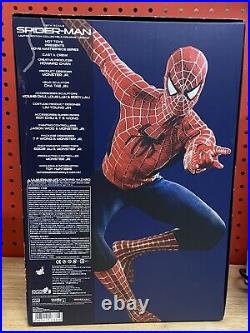 HOT TOYS SPIDER-MAN 3 MMS143 1/6 SCALE Tobey Maguire PRE-OWNED USA SHIPPED HTF