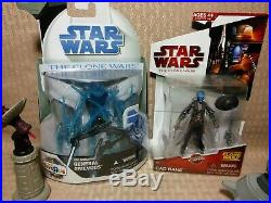 Hasbro Star Wars 3.75 Scale Clone Wars CW Lot AT-TE (complete) 35 Figs Troopers