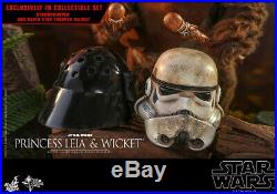 Hot Toys 1/6 scale Princess Leia and Wicket Star Wars Return of the Jedi MMS551