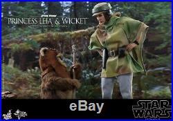 Hot Toys 1/6 scale Princess Leia and Wicket Star Wars Return of the Jedi MMS551