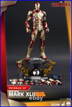 Hot Toys Iron Man 3 Mark XLII 1/4 Quarter Scale Figure Deluxe Version In Stock
