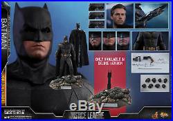 Hot Toys MMS456 DC Justice League Batman Deluxe 1/6 Scale Ben Figure Double Box