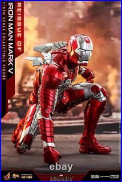 Hot Toys Marvel Iron Man Mark V 5 Diecast Reissue 1/6 Scale Figure In Stock