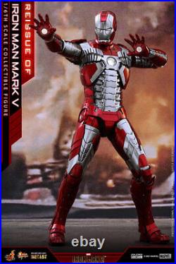 Hot Toys Marvel Iron Man Mark V 5 Diecast Reissue 1/6 Scale Figure In Stock USA