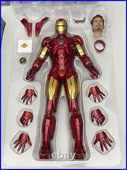 Hot Toys Marvel MMS 123 Iron Man 2 Iron Man Mark 4 IV 1/6 Scale Action Figure
