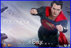 Hot Toys Mms200 Superman Man Of Steel 12 1/6 Scale Figure Henry Cavill New