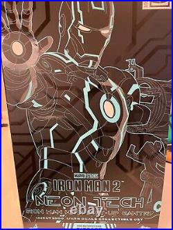 Hot Toys Neon Tech Iron Man with Suit-Up Gantry 1/6 Scale Figure