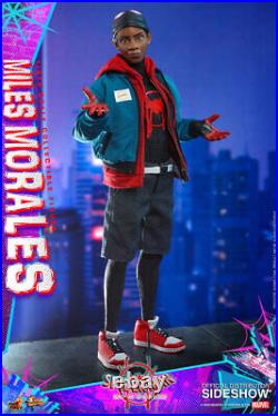 Hot Toys Spider-Man Into the Spider-Verse Miles Morales 1/6 Scale Figure On Hand
