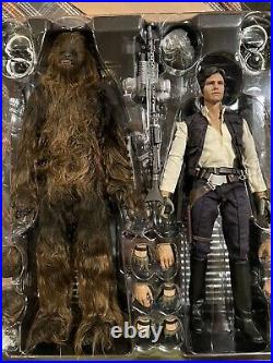 Hot Toys Star Wars Han Solo and Chewbacca IV 1/6 Scale Figure Set with Bonus
