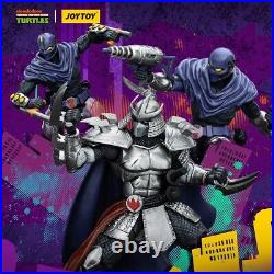 IN STOCKJOYTOY 1/18 TMNT Shredder Foot Clan A B 3PCS Model