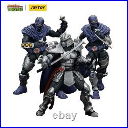 IN STOCKJOYTOY 1/18 TMNT Shredder Foot Clan A B 3PCS Model