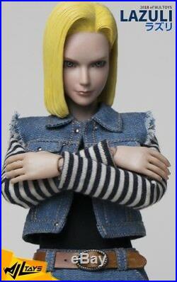 In-Stock WjlToys TY-007 1/6 Scale Dragonball Android 18 LAZULI 12in Figure