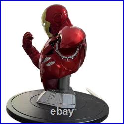 IronMan MK6 12 LED Bust Statue Model Collectible Figurine Decor Ornament