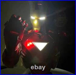 IronMan MK6 12 LED Bust Statue Model Collectible Figurine Decor Ornament
