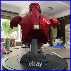 IronMan MK6 12 LED Bust Statue Model Collectible Figurine Decor Ornament