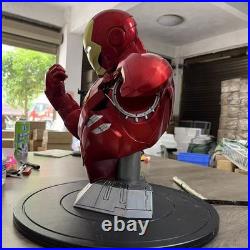 IronMan MK6 12 LED Bust Statue Model Collectible Figurine Decor Ornament