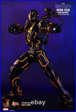 Iron Man 2 Neon Tech War Machine 1/6th Scale Die-Cast Hot Toys New