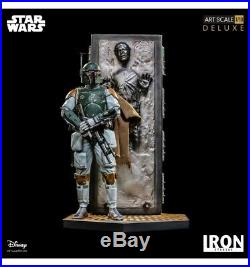 Iron Studios Star Wars Boba Fett & Han Solo in Carbonite BDS Art Scale