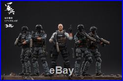 JOYTOY 1/18 Scale City Riot Police Action Soldier Toy 5 Figures Set JTUS006 Gift
