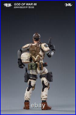 JOYTOY JT0593 GOD OF WAR 86 White Mecha 9 Robot & Pilot 1/25 Action Figure Toy