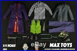MAX TOYS 1/4 Scale Dark Knigth Joker Figure Clothes & Accessories no Hot toys