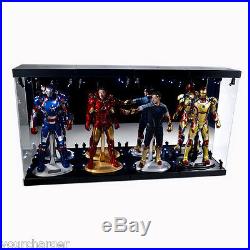 MB-4 Acrylic Display Case LED Light Box for four 12 1/6th Scale Avengers Figure