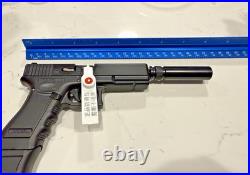 MINI 12 Scale 17 GEN5 In Black With 2 Tone CNC Bullets & Silencer Metal Gun Laser