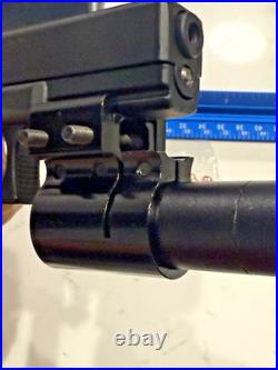 MINI 12 Scale 17 GEN5 In Black With 2 Tone CNC Bullets & Silencer Metal Gun Laser