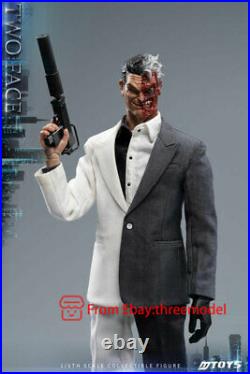 MTOYS 1/6 Scale MS013 Batman Two-Face 2 Heads Action Figure In Stock New