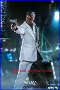 MTOYS 1/6 Scale MS013 Batman Two-Face 2 Heads Action Figure In Stock New