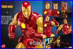 Marvel Comics Hono Studio Iron Man 1/6 Scale Action Figure Classic Red & Gold