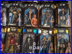 Massive Lot 70+ AEW Action Figures Unrivaled Unmatched Exclusives Scale Ring New