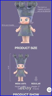 Mega Royal Molly Monet-Les Figure Nymphéas 400% Sealed Pop Mart US Seller