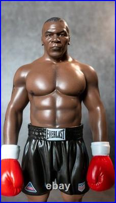 Mike Tyson 1/6 Scale Figure Boxing Champion Statue WBC IBF Belts Custom Handmade