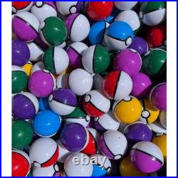 Mini 2 Pokeball Action Figures Kids Bday Party Favor Gift Cake Topper Machine