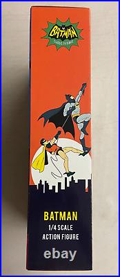 NECA 1/4 Scale 1966 TV Series Batman Adam West 18 Action Figure DAMAGED BOX