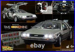 NEW Back The Future BTTF Hot Toys DeLorean Car Time Machine 16 Scale MMS260