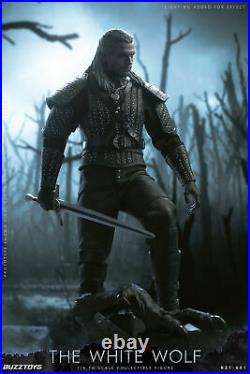 New BUZZTOYS BUZ001 1/6 The White Wolf Geralt Henry Cavill 12'' Action Figure New BUZZTOYS BUZ001 1/6 The White Wolf Geralt Henry Cavill 12'' Action Figure