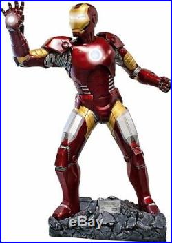 New Iron Man Life Size Statue with Lights 11 Scale Figurine Marvel Prop Display