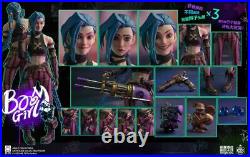 Onetoys LOL BOOM GIRL Jinx Action Figure Model Pre-order 1/6 Scale EX 3 Heads