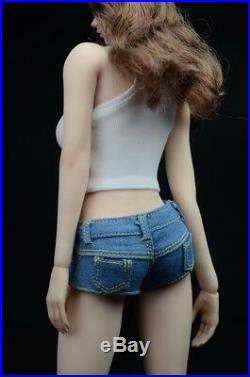 PHICEN 1/6 Scale Asian Female Seamless PALE Figure Doll HEAD & BODY Set USA