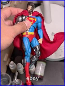 Painted 1/12 Cyborg Hank Henshaw Head Sculpt Fit 6'' ML Action Figure