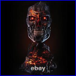 PureArts Terminator 2 Battle Damaged T-800 Life-Size 11 Scale Art Mask Bust