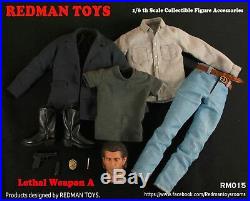 REDMAN TOYS RM015 1/6 Scale Lethal Weapon Mel Columcille Gerard Gibson Head Suit