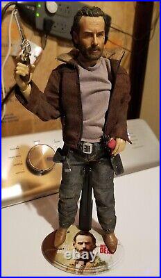 Rick Grimes 1/6 Scale Figure, Walking Dead, Threezero, Custom Stand, Sold Out
