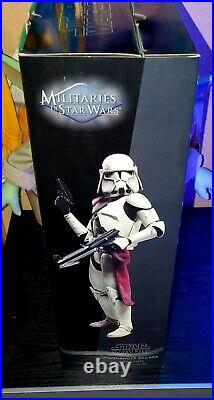 SIDESHOW HOT TOYS Star Wars 1/6 Scale CLONE trooper Commander Bacara New RARE