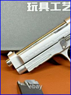 Seiko Beretta M92A1 Shell Eject COLLECTOR Toy Gun 12 Italy Model Chrome Matte