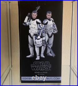 Sideshow Star Wars Clone Troopers Echo and Fives Phase I Armor 12 1/6 Scale