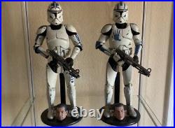 Sideshow Star Wars Clone Troopers Echo and Fives Phase I Armor 12 1/6 Scale
